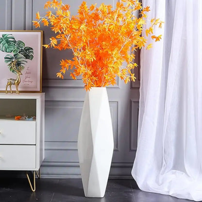 Grand vase blanc design - 71 cm