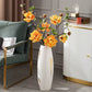 Grand vase blanc et doré - 60 CM