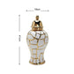 Grand vase décoration d’intérieur - Or / 41 cm