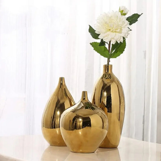 Grand vase doré design