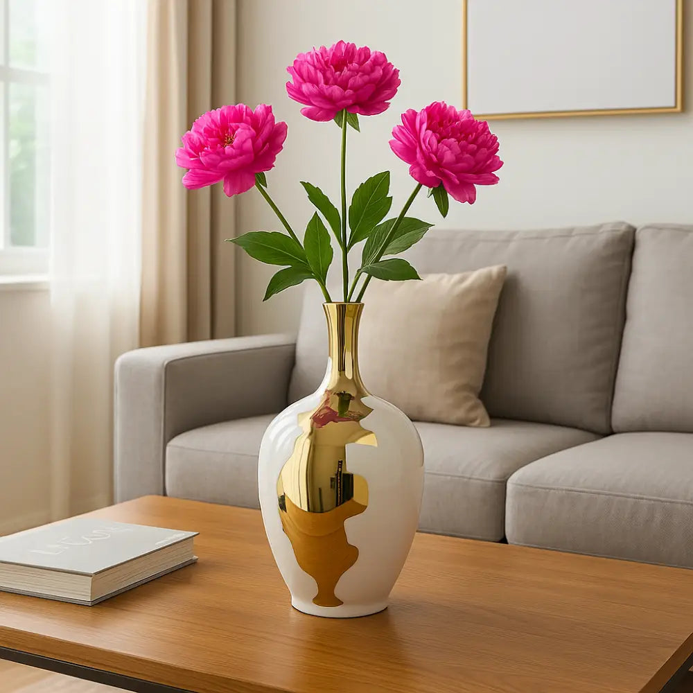 Grand vase moderne design - Blanc