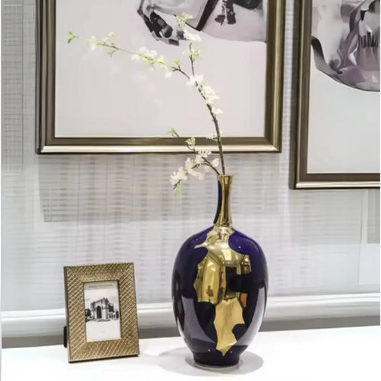 Grand vase moderne design - Bleu Roi