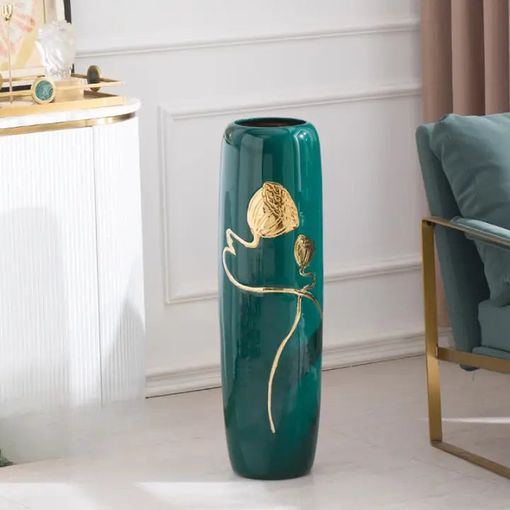 Grand vase vert 80 cm