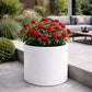 Grande jardinière béton ronde