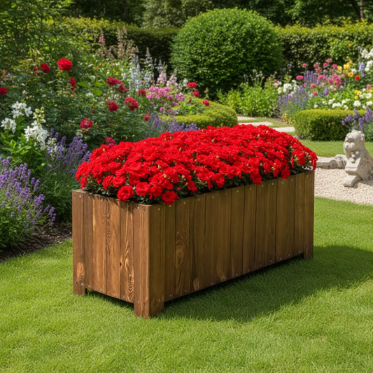 Grande jardinière en bois