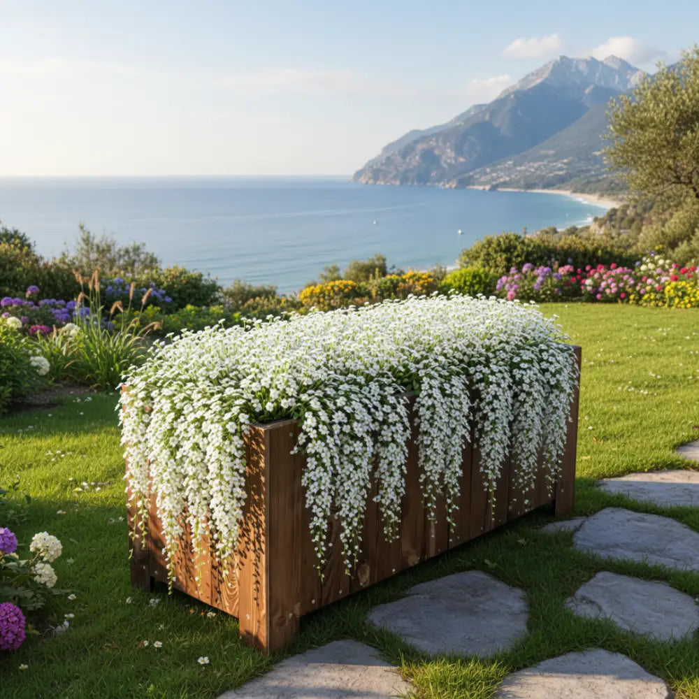 Grande jardinière en bois