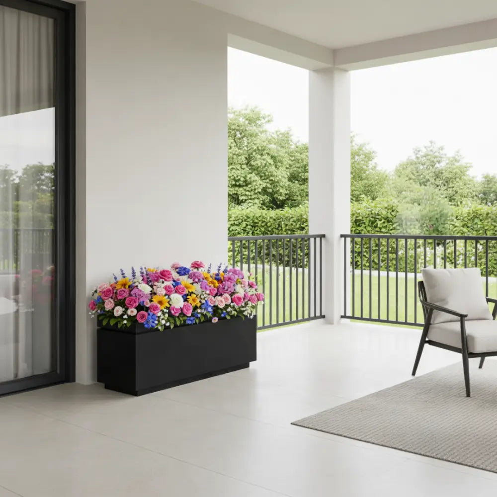 Grande jardinière pour terrasse