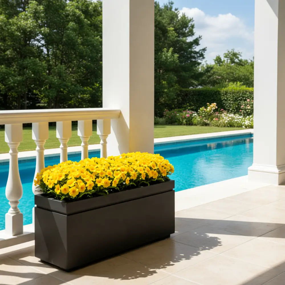 Grande jardinière pour terrasse