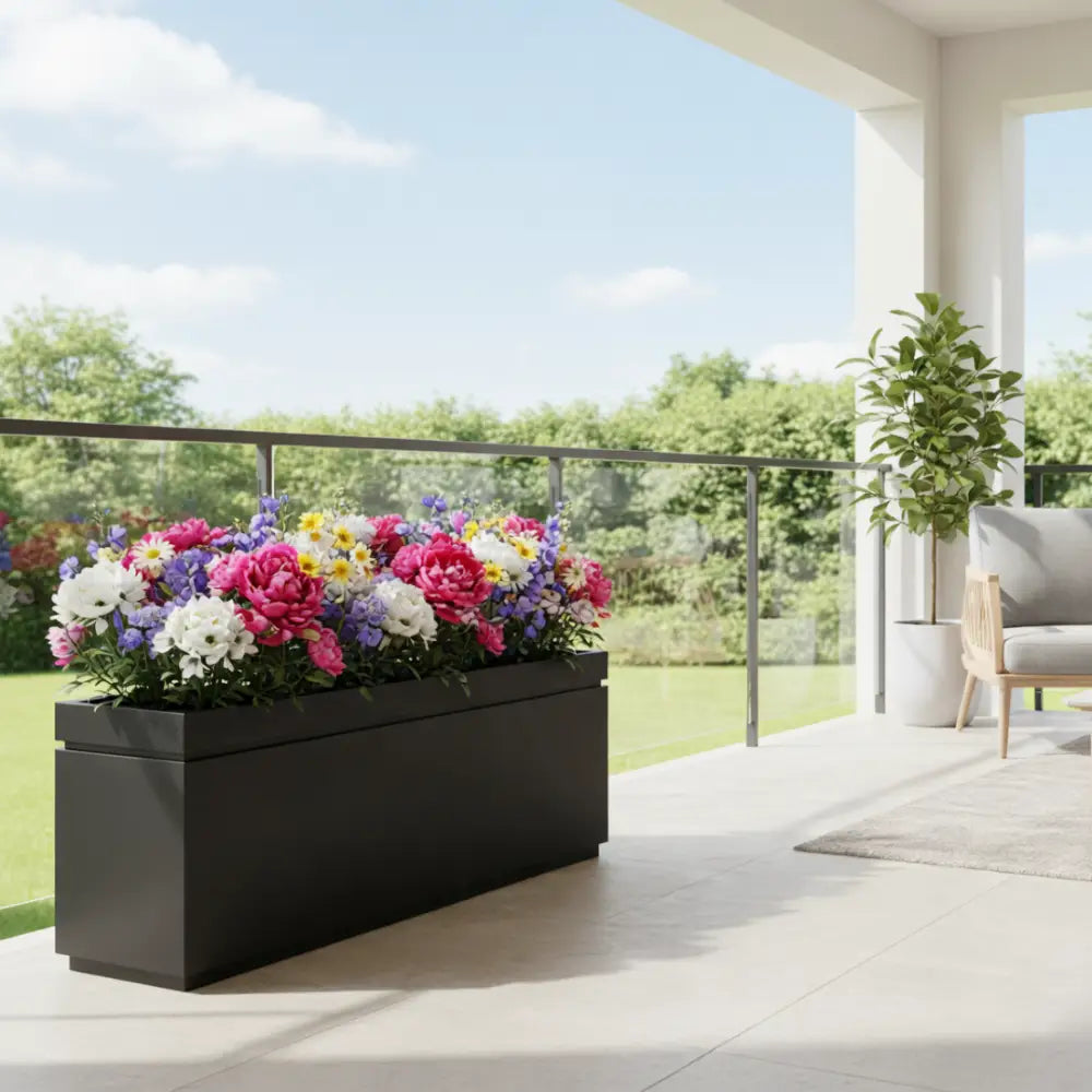 Grande jardinière pour terrasse