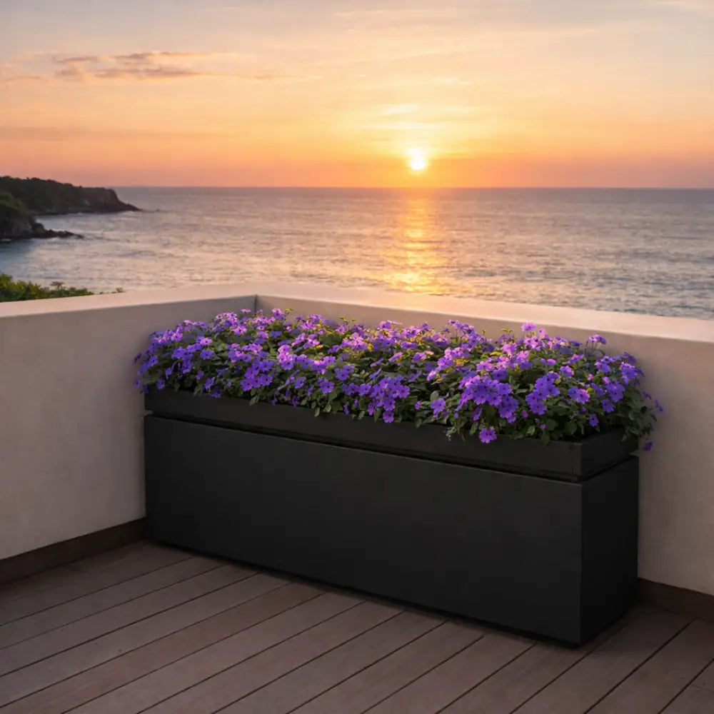 Grande jardinière pour terrasse