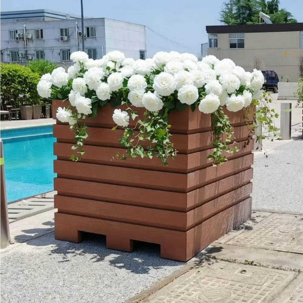 Grande jardinière rectangulaire