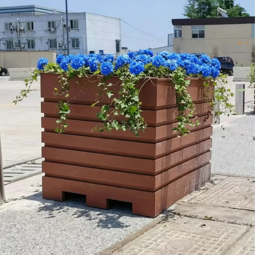Grande jardinière rectangulaire