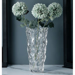 Vase en verre transparent vintage