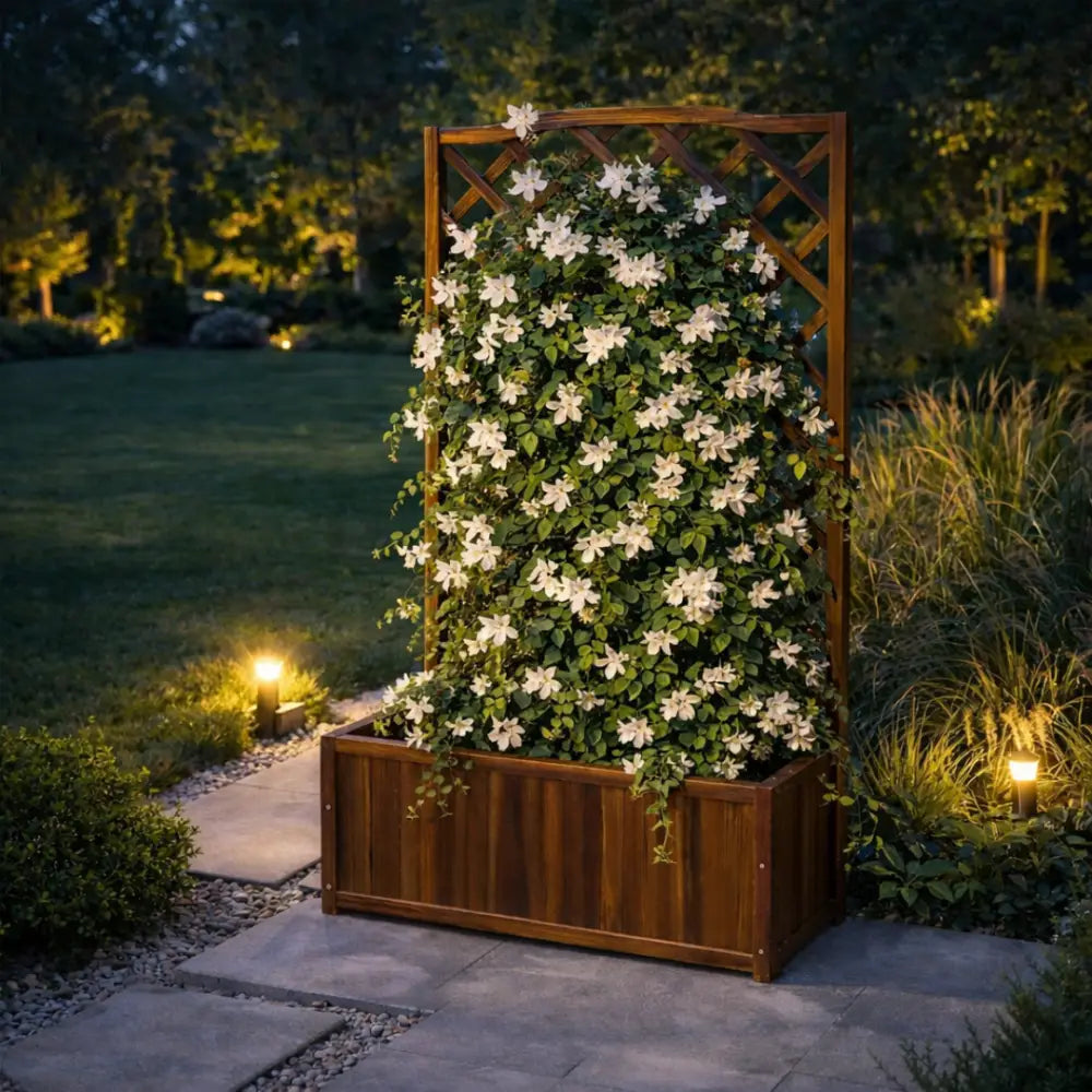 Jardinière à treillis de jardin