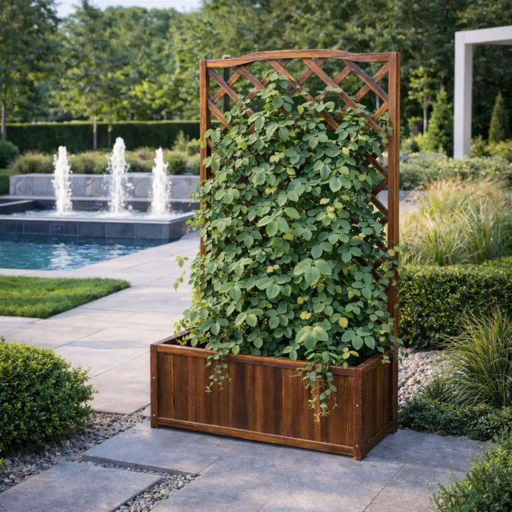 Jardinière à treillis de jardin