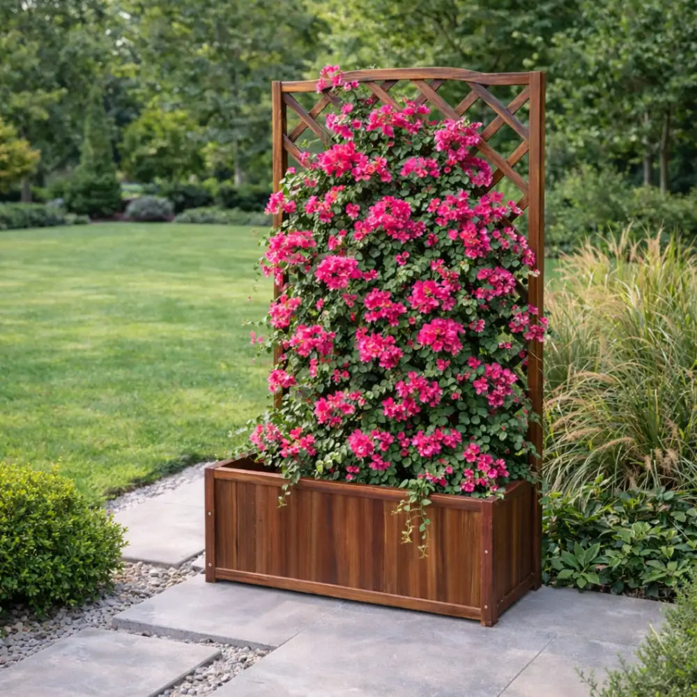 Jardinière à treillis de jardin
