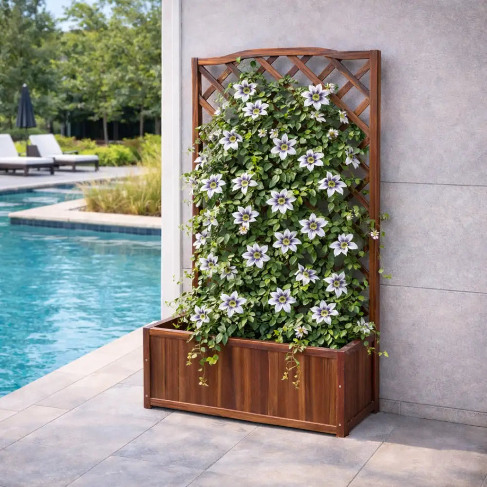 Jardinière à treillis de jardin
