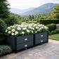 Jardinière anthracite rectangulaire