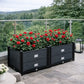 Jardinière anthracite rectangulaire