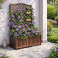 Jardinière avec treillis 150 cm