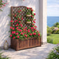 Jardinière avec treillis 150 cm