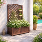 Jardinière avec treillis 150 cm
