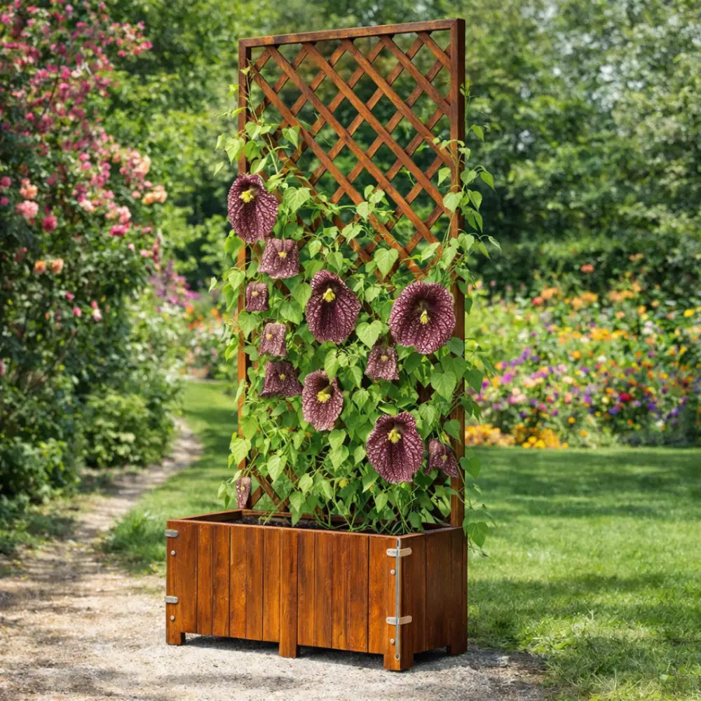 Jardinière avec treillis design
