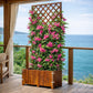 Jardinière avec treillis design