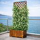 Jardinière avec treillis design