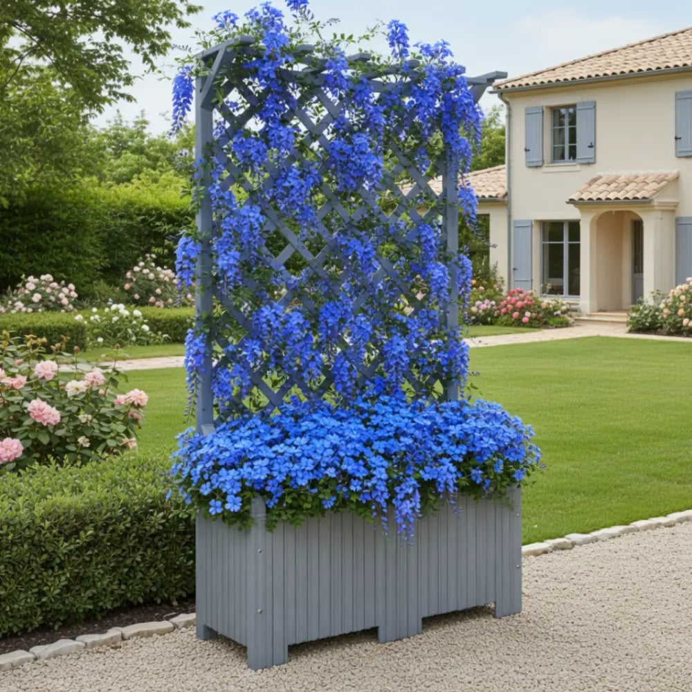 Jardinière avec treillis hauteur 200