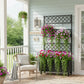 Jardinière avec treillis metal