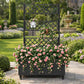 Jardinière avec treillis metal