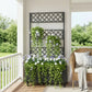 Jardinière avec treillis metal