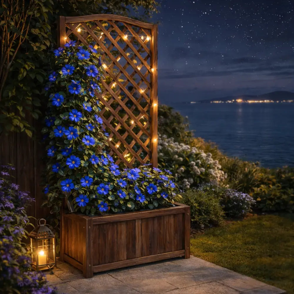 Jardinière avec treillis xxl