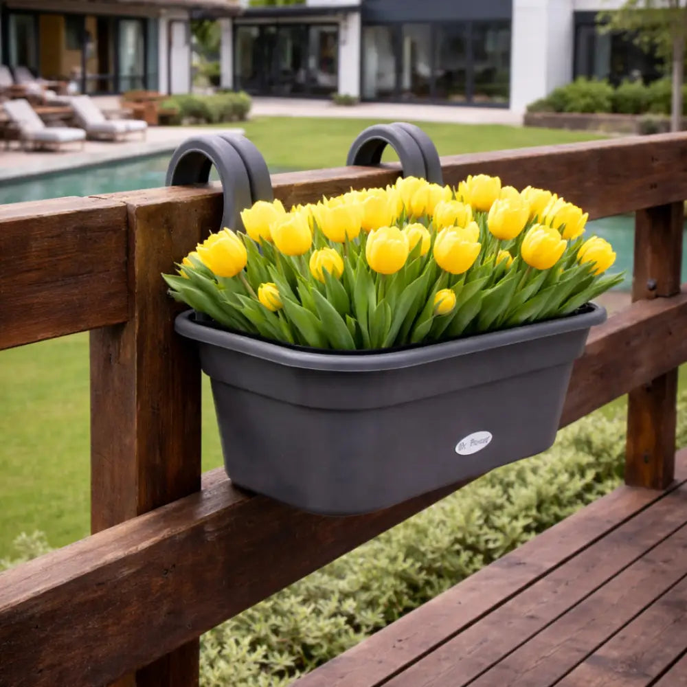 Jardinière balcon suspendue - Gris