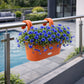Jardinière balcon suspendue - Rouge brique