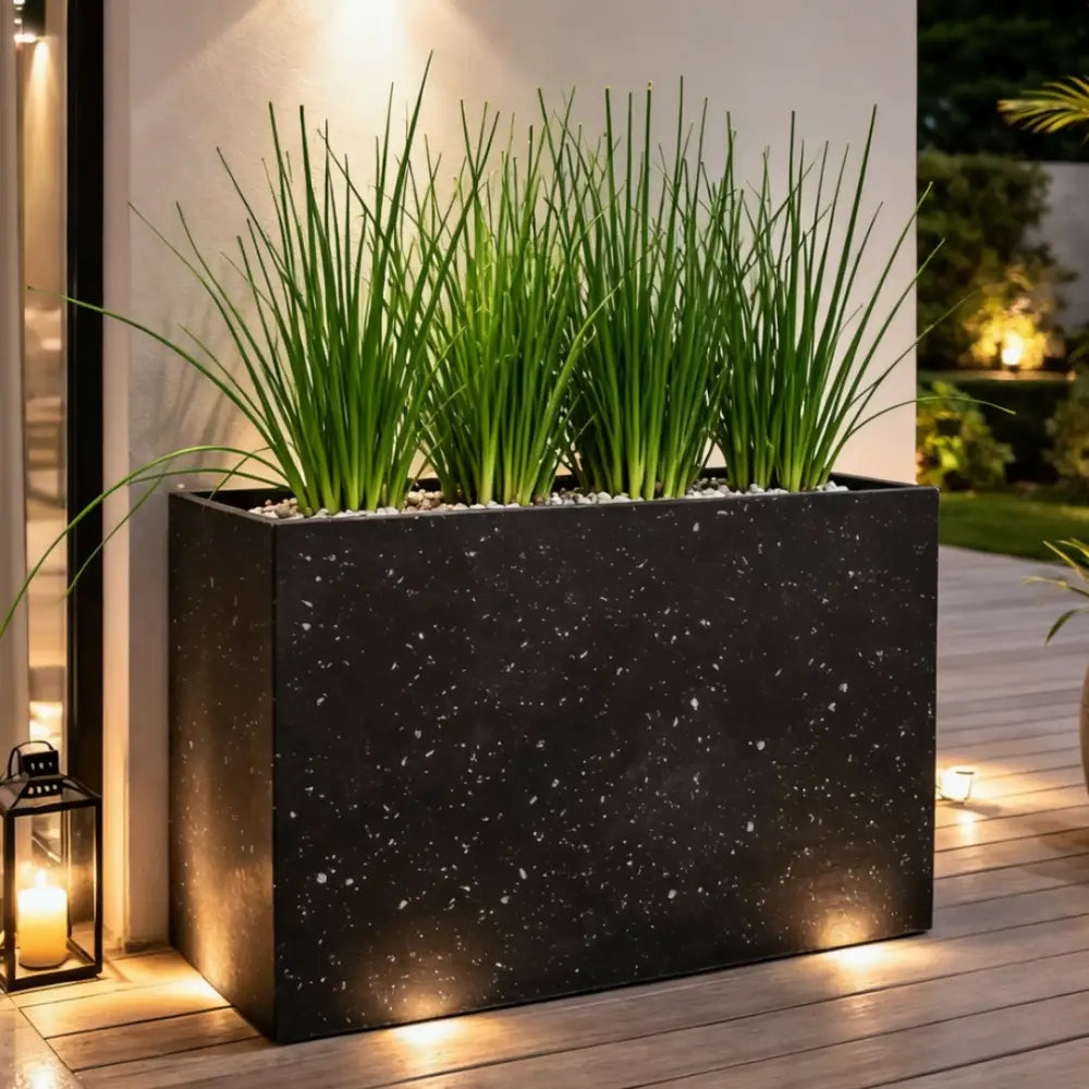 Jardinière béton muret