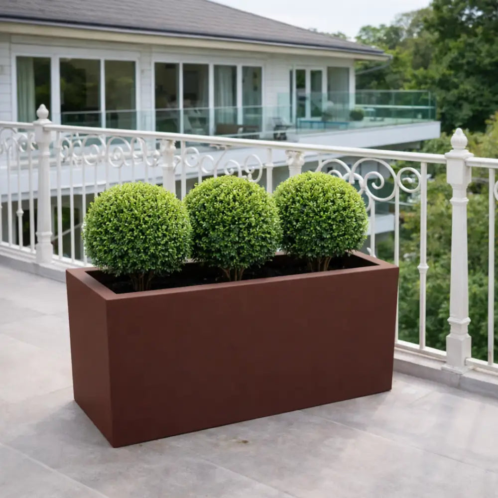 Jardinière béton rectangulaire