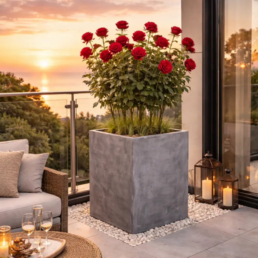 Jardinière béton terrasse