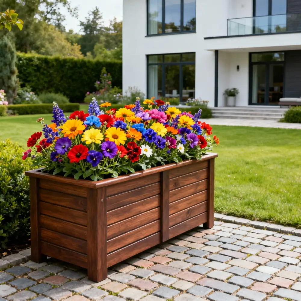 Jardinière bois grande taille