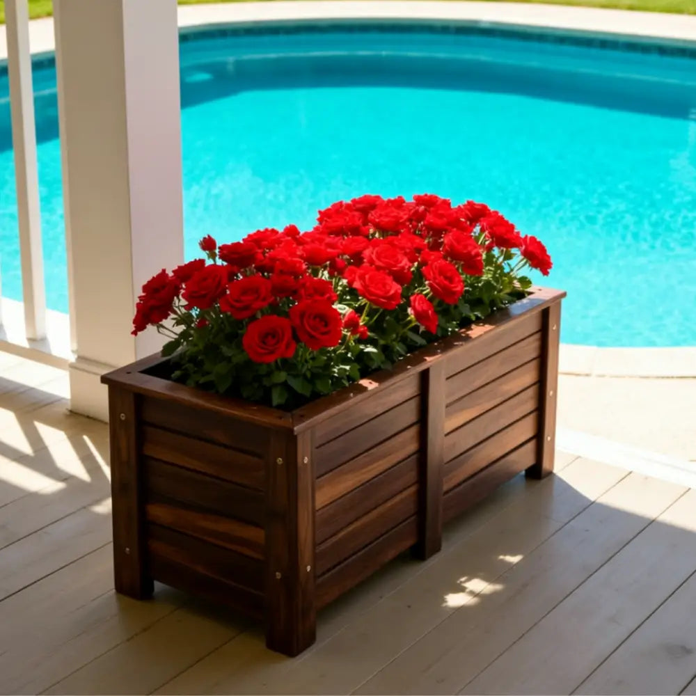 Jardinière bois grande taille