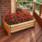 Jardinière bois terrasse
