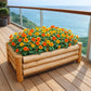 Jardinière bois terrasse