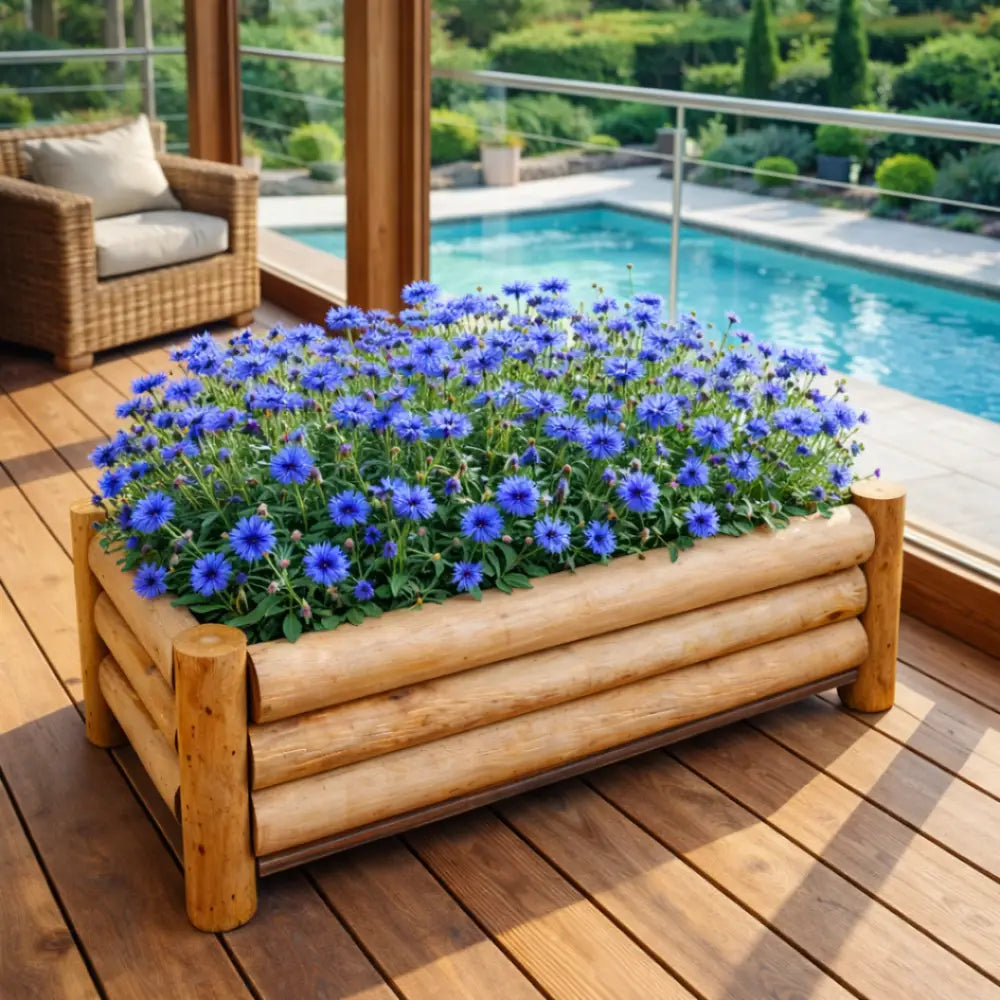 Jardinière bois terrasse
