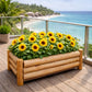 Jardinière bois terrasse