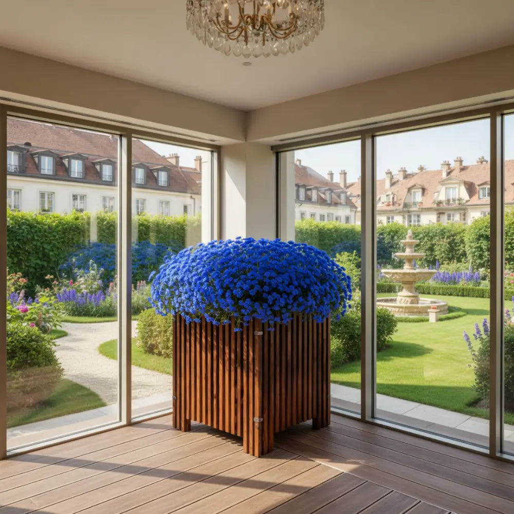 Jardinière carrée en bois