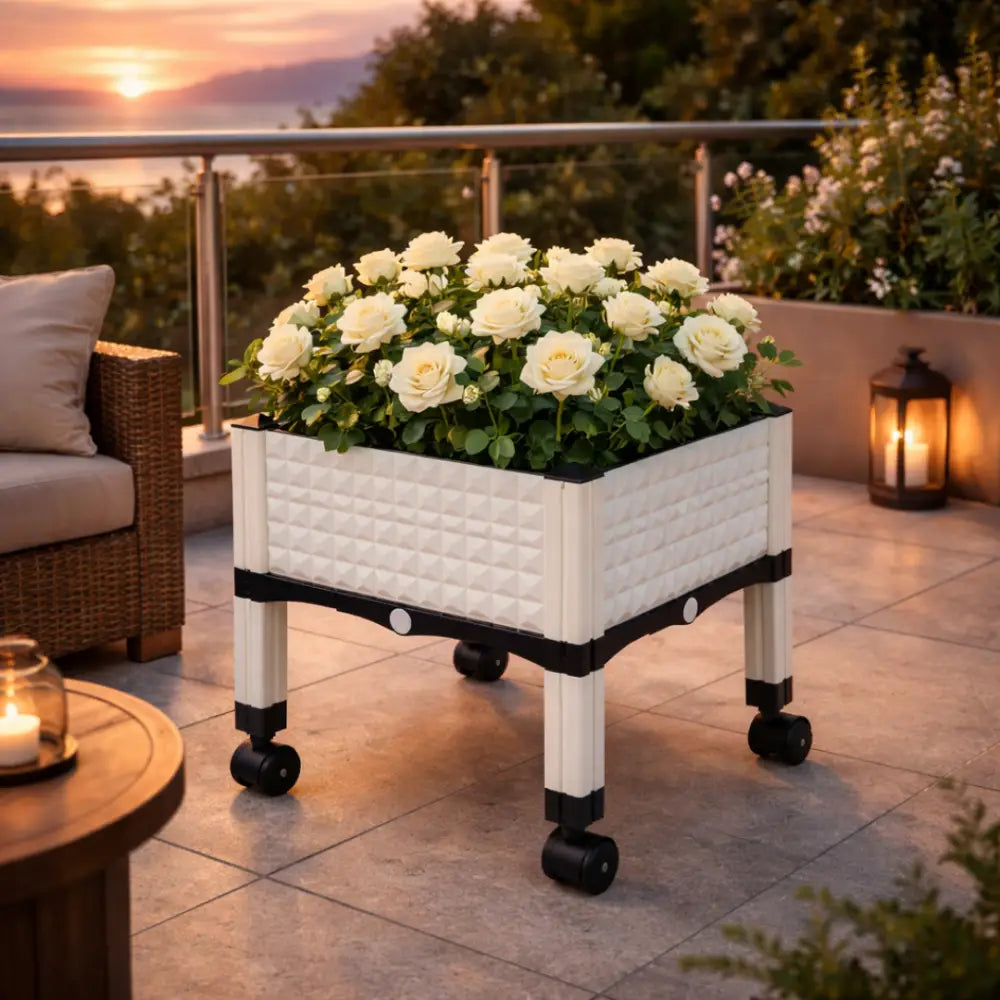 Jardinière de balcon en plastique