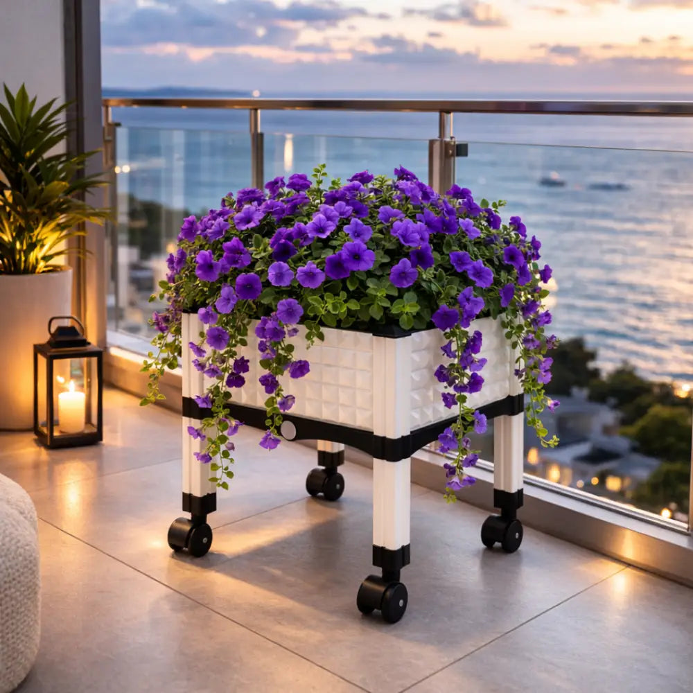 Jardinière de balcon en plastique