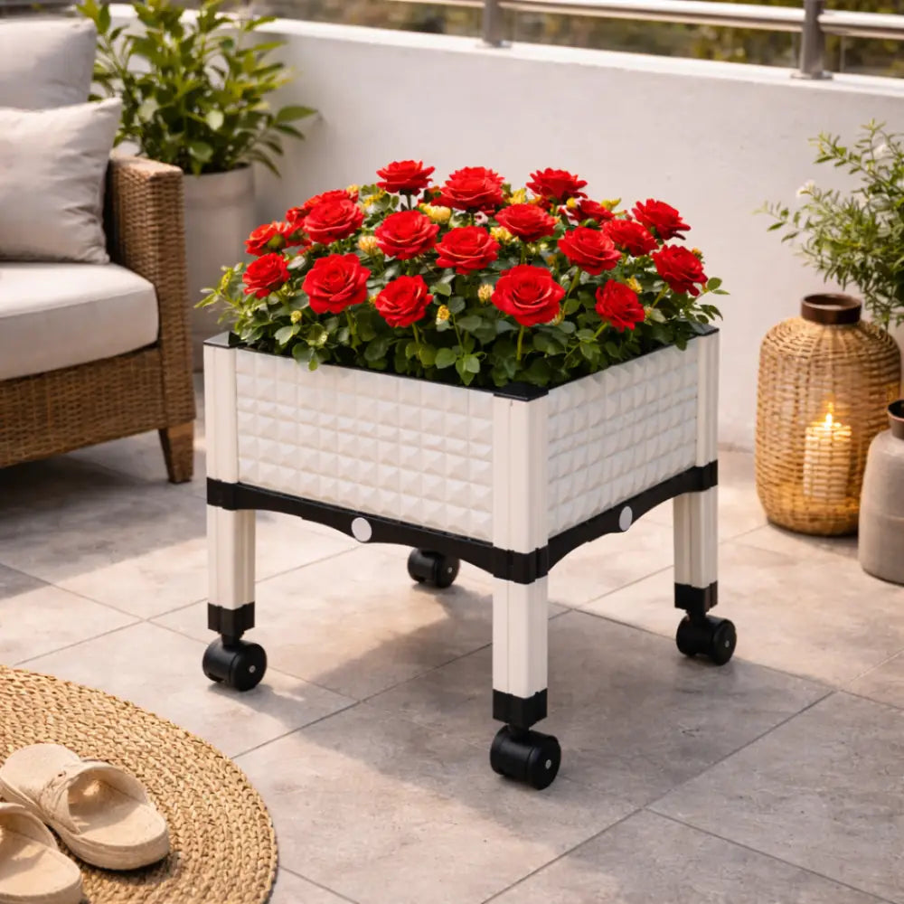 Jardinière de balcon en plastique