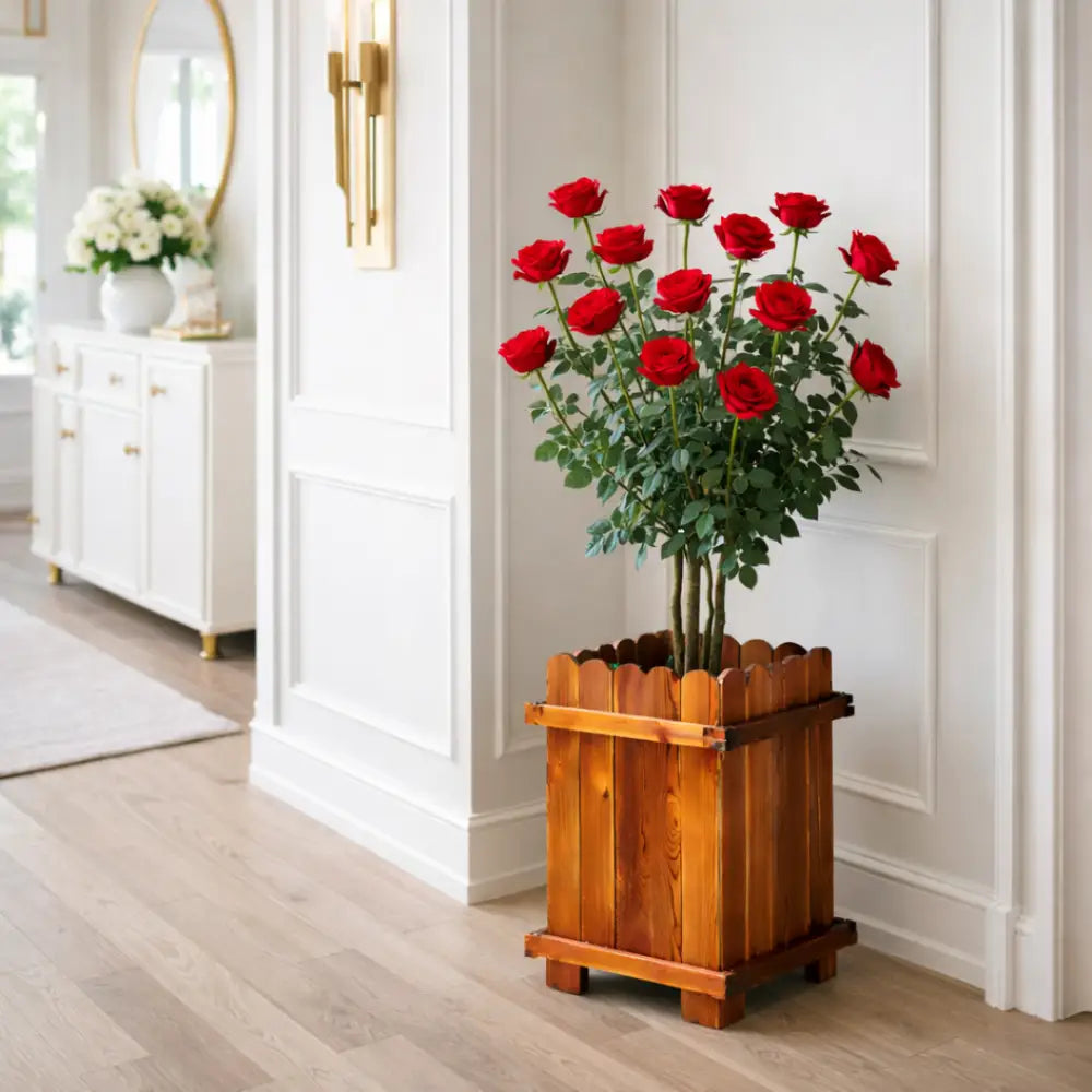 Jardinière d’intérieur en bois
